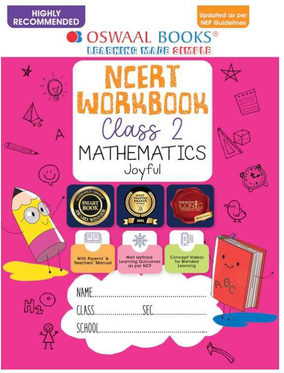 Oswaal NCERT Workbook Class 2 Mathematics Joyful 